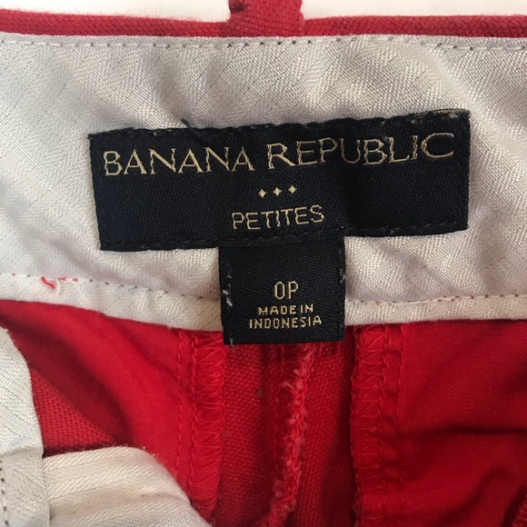 Banana Republic Red Shorts Petite H - Picture 6 of 8